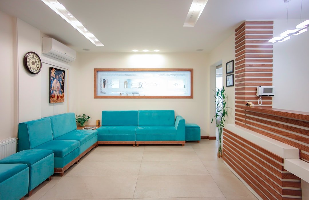 Modern clinic interior design in UAE — clean reception, clinical zones and DHA-compliant finishes